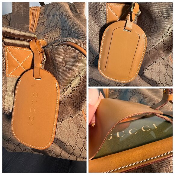 Gucci GG Canvas Large Duffel Weekender Bag - Picture 13 of 15